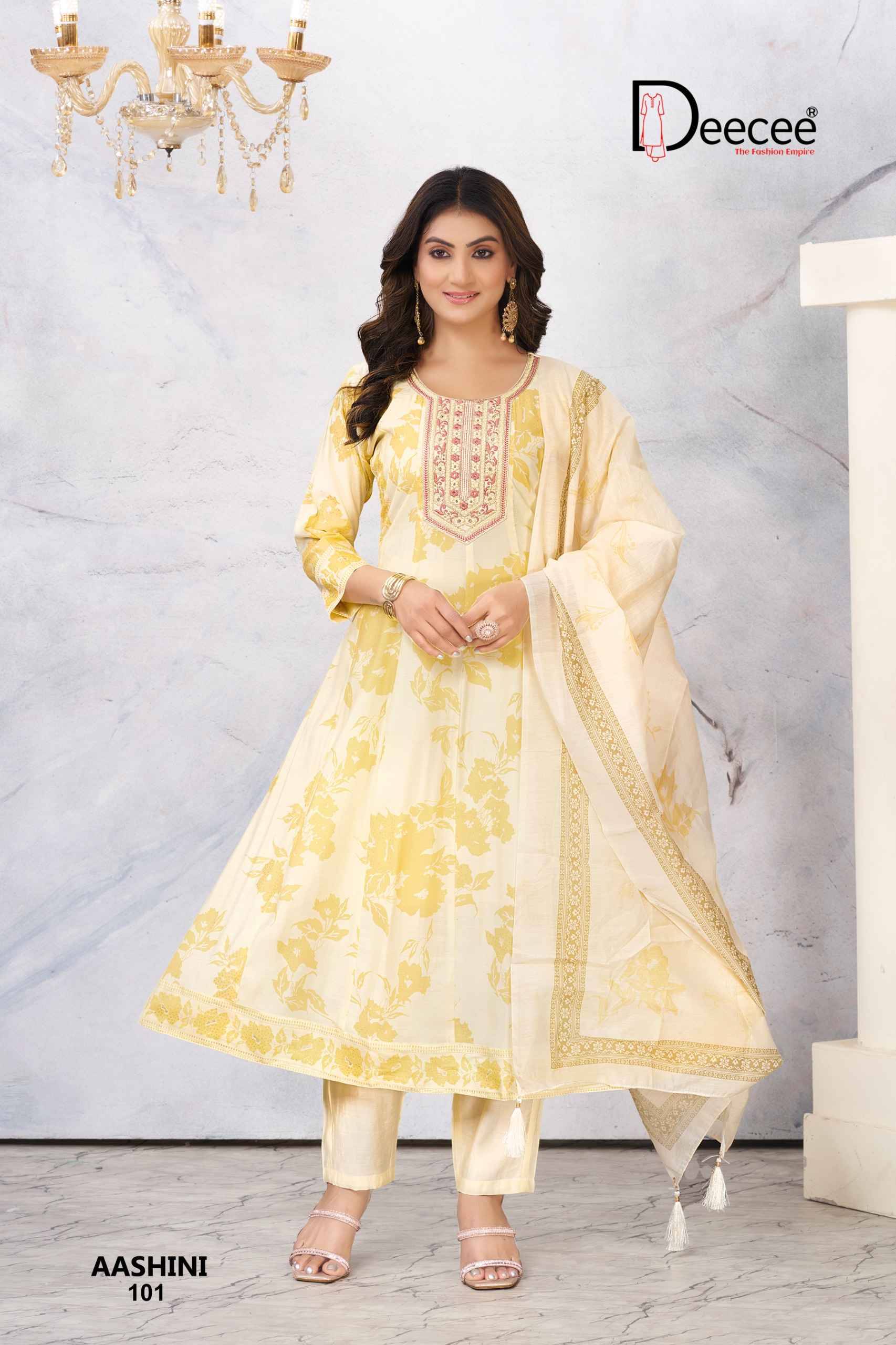 AASHINI By DEECEE 101 To 106 Series Stylish Fancy Colorful party Wear dresses At Wholesale Price